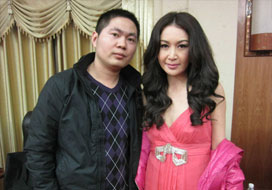 广州狗子28与明星合影